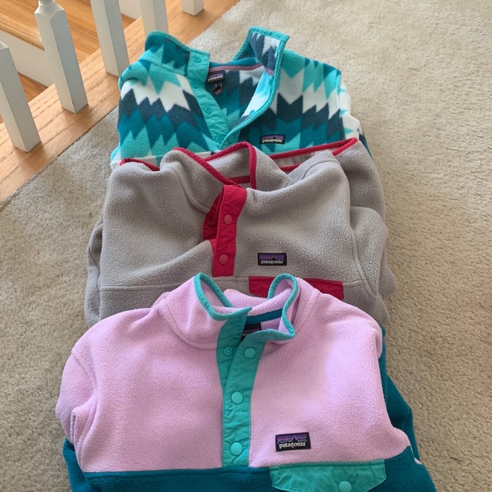 Girls Patagonia Snap T all size large